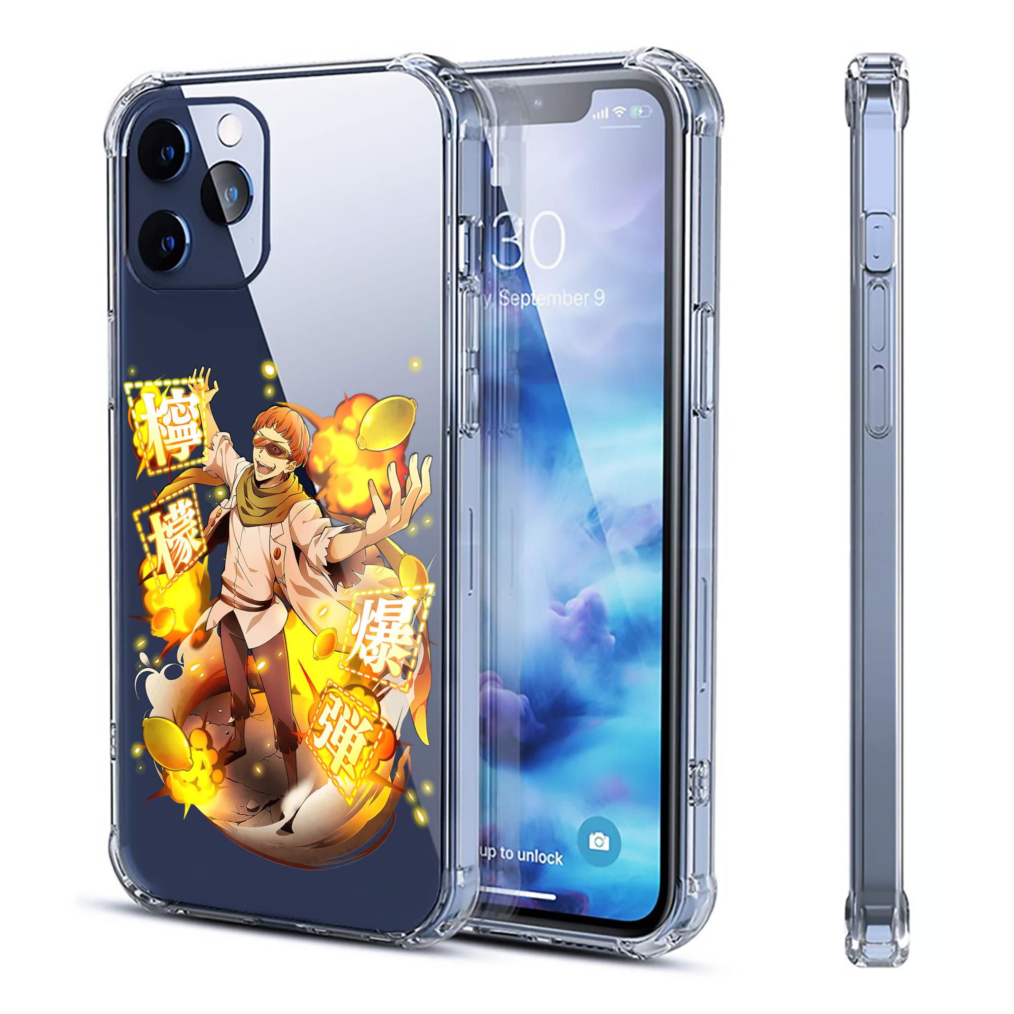（画像用） 文豪ストレイドッグス Bungo Stray Dogs 【iPhone 12シリーズ対応】透明スマホケース（クリアソフトケース）